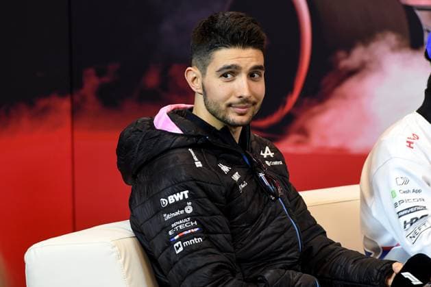 23.05.2024, xrarjax, Motorsport FIA Formel 1, Großer Preis von Monaco 2024 emspor, v.l. Pressekonferenz Esteban Ocon (BWT Alpine F1 Team) Startnummer 31 Monte Carlo