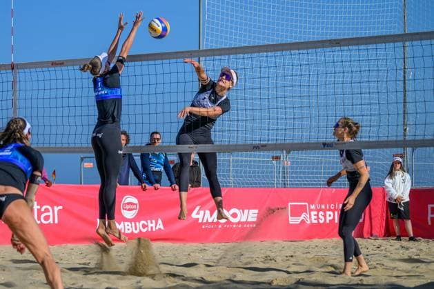 Sport Bilder des Tages Beach Pro Tour - Elite 16 Espinho, Portugal, 24.05.2024 Svenja Mueller (GER), Cinja Tillmann (GER); Beach Pro Tour - Elite 16 Espinho, Espinho am 24.05.2024 Copyright: xBEAUTIFULxSPORTS PeterxWeberx