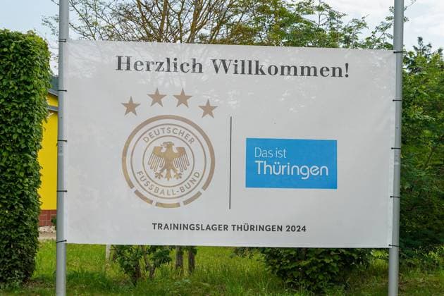 Vorbereitungen für den Aufenthalt der Nationalmannschaft laufen im Golf Resort & Spa Weimarer Land, dem Quartier zur Vorbereitung der Deutschen Nationalmannschaft auf die EURO 24 in Deutschland - Blankenhain 24.05.2024: Trainingslager der Deutschen Nationalmannschaft zur EM-Vorbereitung, Golf Resort Weimarer Land