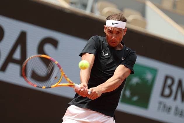ROLAND GARROS PHOTOPQR LE PARISIEN Le Parisien Arnaud Journois ; PARIS ; 24 05 2024 ; TENNIS , ROLAND GARROS 2024 , SIMPLE MESSIEURS , COURT PHILIPPE CHATRIER , RAFAEL NADAL A L ENTRAINEMENT Paris, France, may 24th 2024 Training session for Rafael Nadal before Roland Garros french open PARIS 75 France  Copyright: xPHOTOPQR LExPARISIEN MAXPPPxLexParisienx xArnaudxJournoisx 20240524LPA5843 20240524LPA5843