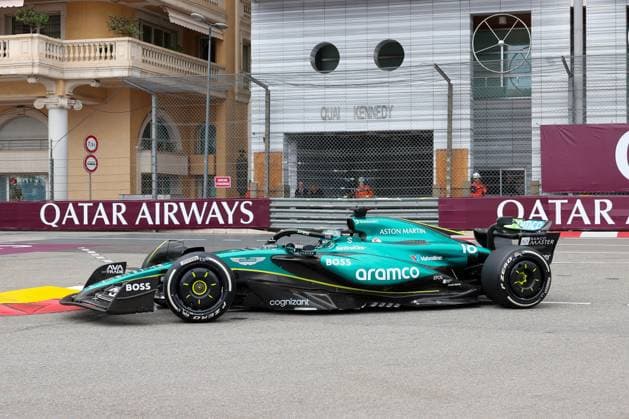 Lance Stroll (Aston Martin), 1 Freies Training, Grosser Preis von Monaco, Motorsport, Herren, Formel 1, 24.05.2024 Monte Carlo Monaco MCO