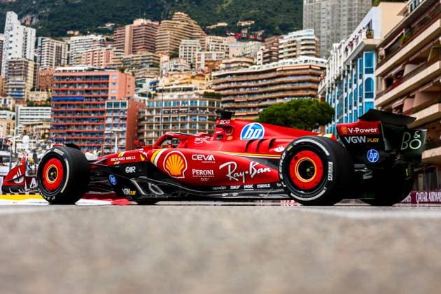 Charles Leclerc of Monaco and Ferrari in Aktion, Practice, F1 Grand Prix of Monaco, Monaco am 24. May 2024 in Monte Carlo, Monaco. (Foto von Diogo Cardoso DeFodi Images) Charles Leclerc of Monaco and Ferrari in action, Practice, F1 Grand Prix of Monaco, Monaco on May 24, 2024 in Monte Carlo, Monaco. (Photo by Diogo Cardoso DeFodi Images) Defodi-645_f1mon20240524_0045