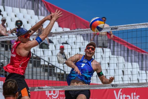 Beach Pro Tour - Elite 16 Espinho, Portugal, 24.05.2024 Nils Ehlers (GER); Beach Pro Tour - Elite 16 Espinho, Espinho am 24.05.2024 Copyright: xBEAUTIFULxSPORTS PeterxWeberx