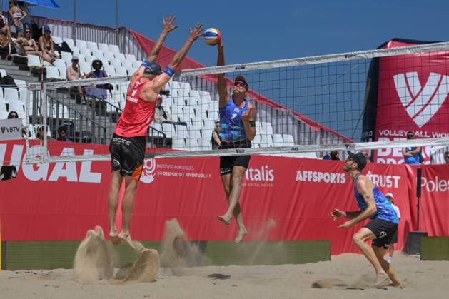 Beach Pro Tour - Elite 16 Espinho, Portugal, 24.05.2024 Nils Ehlers (GER), Clemens Wickler (GER); Beach Pro Tour - Elite 16 Espinho, Espinho am 24.05.2024 Copyright: xBEAUTIFULxSPORTS PeterxWeberx