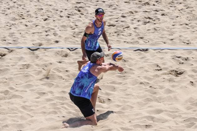 Beach Pro Tour - Elite 16 Espinho, Portugal, 24.05.2024 Nils Ehlers (GER), Clemens Wickler (GER); Beach Pro Tour - Elite 16 Espinho, Espinho am 24.05.2024 Copyright: xBEAUTIFULxSPORTS PeterxWeberx