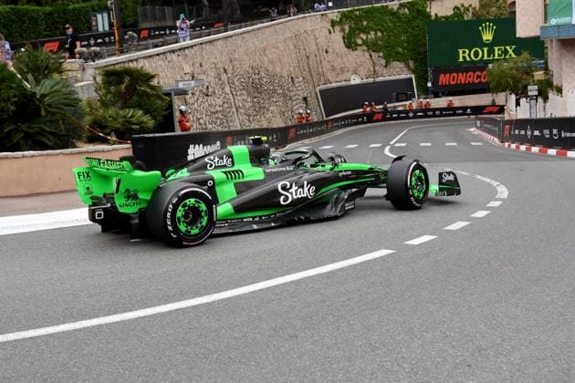 24.05.2024, xrarjax, Motorsport FIA Formel 1, Großer Preis von Monaco 2024 emspor, v.l. 1. freies Training Guanyu Zhou (Sauber Stake F1 Team ) Startnummer 24 Monte Carlo