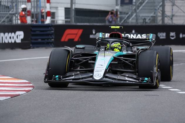 Lewis Hamilton (Mercedes AMG Petronas F1 Team) on track during, Formula 1, F1 Gran Prix of Monaco - Free Practice, Monte-Carlo, May 24, 2024, Monaco, Monaco.