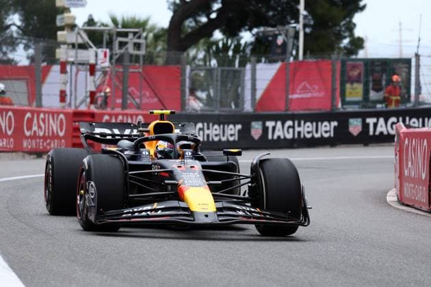 F1 Gran Prix of Monaco Sergio Perez of Red Bull Racing on track during practice ahead of the F1 Grand Prix of Monaco at Circuit de Monaco on May 24, 2024 in Monte-Carlo, Monaco. Monaco Monte-Carlo Monaco Copyright: xMarcoxCanonierox