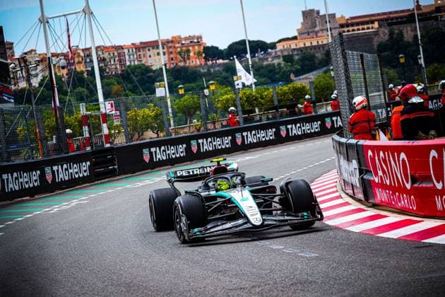 44 Lewis Hamilton, (GRB) AMG Mercedes Ineos during the Monaco GP, 23-26 May 2024 Montecarlo, Formula 1 World Championship, WM, Weltmeisterschaft 2024.  Copyright: xFedericoxBasile IPAxSportx xipa-x xx IPA_46494969 IPA_Agency_IPA46494969