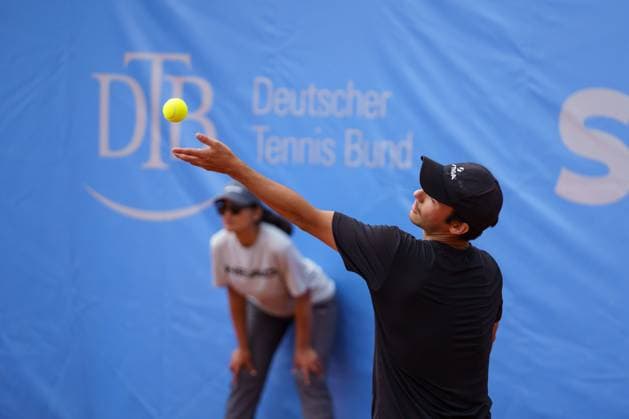 Schwaben Open ATP, Tennis Herren Challenger 2024; Augsburg, 24.05.2024 Simon Freund (SWE, Schweden) Schwaben Open 2024, ATP Challenger Tour, Anlage des TC Augsburg am 24.05.2024, Augsburg. Copyright: xBEAUTIFULxSPORTSx Pajonkx
