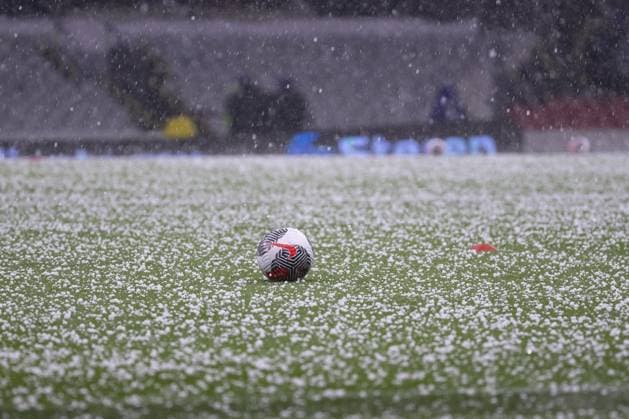RECORD DATE NOT STATED Liga MX Femenil Clausura 2024 America vs Monterrey - Final Ida Detail of Ball Nike Hail (Granizo) during the final first leg match between America and Monterrey as part of the Torneo Clausura 2024 Liga MX Femenil at Azteca Stadium, on May 23, 2024 in Mexico City, Mexico. CIUDAD DE MEXICO CDMX MEXICO  Copyright: xMiguelxPontonx 20240524202830_LMXF_C24_FI_AM_MTY_BALL15