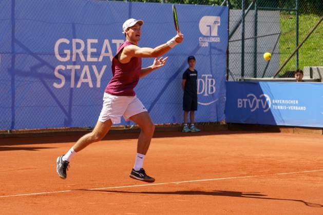 Schwaben Open ATP, Tennis Herren Challenger 2024; Augsburg, 25.05.2024 Mark Wallner (GER, Deutschland) im Doppel-Finale der Schwaben Open 2024 Schwaben Open 2024, ATP Challenger Tour, Anlage des TC Augsburg am 25.05.2024, Augsburg. Copyright: xBEAUTIFULxSPORTSx Pajonkx