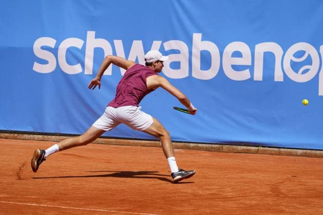 Schwaben Open ATP, Tennis Herren Challenger 2024; Augsburg, 25.05.2024 Mark Wallner (GER, Deutschland) im Doppel-Finale der Schwaben Open 2024 Schwaben Open 2024, ATP Challenger Tour, Anlage des TC Augsburg am 25.05.2024, Augsburg. Copyright: xBEAUTIFULxSPORTSx Pajonkx
