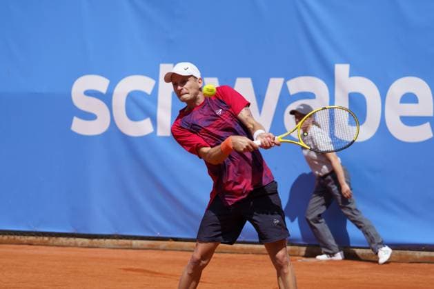 Schwaben Open ATP, Tennis Herren Challenger 2024; Augsburg, 25.05.2024 David Pichler (AUT, Österreich) im Doppel-Finale der Schwaben Open 2024 Schwaben Open 2024, ATP Challenger Tour, Anlage des TC Augsburg am 25.05.2024, Augsburg. Copyright: xBEAUTIFULxSPORTSx Pajonkx