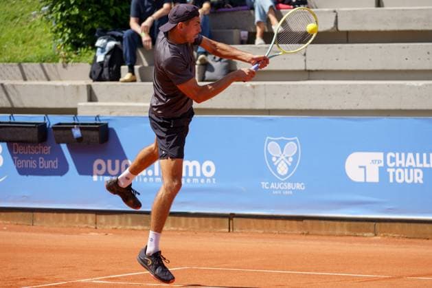 Schwaben Open ATP, Tennis Herren Challenger 2024; Augsburg, 25.05.2024 Jakob Schnaitter (GER, Deutschland) im Doppel-Finale der Schwaben Open 2024 Schwaben Open 2024, ATP Challenger Tour, Anlage des TC Augsburg am 25.05.2024, Augsburg. Copyright: xBEAUTIFULxSPORTSx Pajonkx