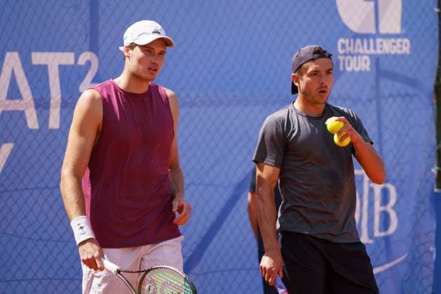 Schwaben Open ATP, Tennis Herren Challenger 2024; Augsburg, 25.05.2024 Mark Wallner (GER, Deutschland) und Jakob Schnaitter (GER, Deutschland) im Doppel-Finale der Schwaben Open 2024 Schwaben Open 2024, ATP Challenger Tour, Anlage des TC Augsburg am 25.05.2024, Augsburg. Copyright: xBEAUTIFULxSPORTSx Pajonkx
