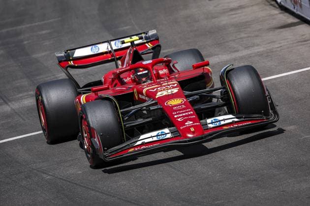55 SAINZ Carlos (spa), Scuderia Ferrari SF-24, action during the Formula 1 Grand Prix de Monaco 2024, 8th round of the 2024 Formula One World Championship, WM, Weltmeisterschaft from May 23 to 26, 2024 on the Circuit de Monaco, in Monaco - F1 - MONACO GRAND PRIX 2024 DPPI Panoramic  240525_R08_MONACO_DP_EA016574