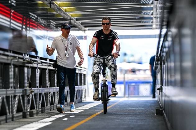 May 25, 2024, Montecarlo, Mezzolombardo, Monaco: German driver NICO HULKENBERG (Haas F1 Team) is seen in the Paddock of the 2024 FIA Formula 1 Monaco Grand Prix at Monaco Circuit in Monaco. Montecarlo Monaco - ZUMAf150 20240525_zsp_f150_018 Copyright: xDaisyxFacinellix