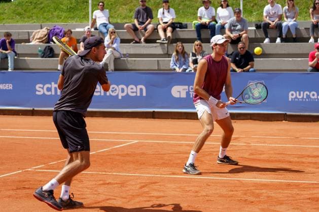 Schwaben Open ATP, Tennis Herren Challenger 2024; Augsburg, 25.05.2024 Jakob Schnaitter (GER, Deutschland) und Mark Wallner (GER, Deutschland) im Doppel-Finale der Schwaben Open 2024 Schwaben Open 2024, ATP Challenger Tour, Anlage des TC Augsburg am 25.05.2024, Augsburg. Copyright: xBEAUTIFULxSPORTSx Pajonkx