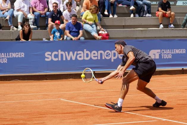 Schwaben Open ATP, Tennis Herren Challenger 2024; Augsburg, 25.05.2024 Jakob Schnaitter (GER, Deutschland) im Doppel-Finale der Schwaben Open 2024 Schwaben Open 2024, ATP Challenger Tour, Anlage des TC Augsburg am 25.05.2024, Augsburg. Copyright: xBEAUTIFULxSPORTSx Pajonkx