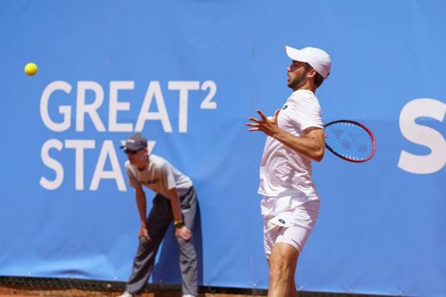Schwaben Open ATP, Tennis Herren Challenger 2024; Augsburg, 25.05.2024 Michael Vrbensky (CZE, Tschechische Republik) im Doppel-Finale der Schwaben Open 2024 Schwaben Open 2024, ATP Challenger Tour, Anlage des TC Augsburg am 25.05.2024, Augsburg. Copyright: xBEAUTIFULxSPORTSx Pajonkx