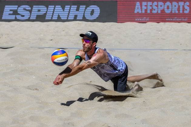 Beach Pro Tour - Elite 16 Espinho, Portugal, 25.05.2024 Clemens Wickler (GER); Beach Pro Tour - Elite 16 Espinho, Espinho am 25.05.2024 Copyright: xBEAUTIFULxSPORTS PeterxWeberx