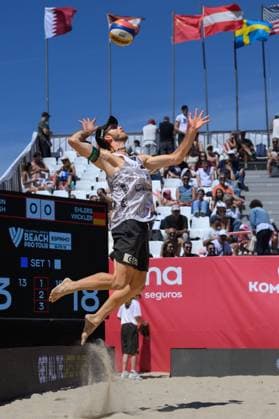Beach Pro Tour - Elite 16 Espinho, Portugal, 25.05.2024 Clemens Wickler (GER); Beach Pro Tour - Elite 16 Espinho, Espinho am 25.05.2024 Copyright: xBEAUTIFULxSPORTS PeterxWeberx