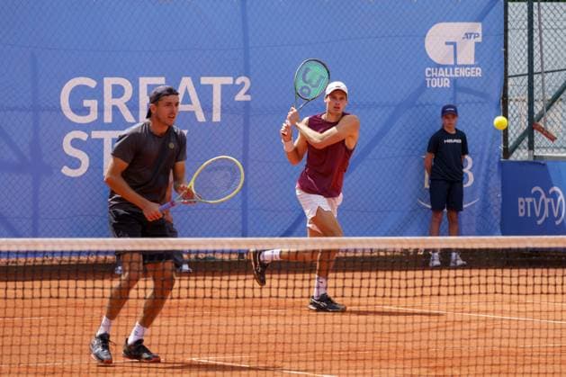 Schwaben Open ATP, Tennis Herren Challenger 2024; Augsburg, 25.05.2024 Jakob Schnaitter (GER, Deutschland) und Mark Wallner (GER, Deutschland) im Doppel-Finale der Schwaben Open 2024 Schwaben Open 2024, ATP Challenger Tour, Anlage des TC Augsburg am 25.05.2024, Augsburg. Copyright: xBEAUTIFULxSPORTSx Pajonkx