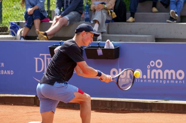 Schwaben Open ATP, Tennis Herren Challenger 2024; Augsburg, 25.05.2024 Elmer Moller (DEN, Dänemark) im Einzel-Finale der Schwaben Open 2024 Schwaben Open 2024, ATP Challenger Tour, Anlage des TC Augsburg am 25.05.2024, Augsburg. Copyright: xBEAUTIFULxSPORTSx Pajonkx