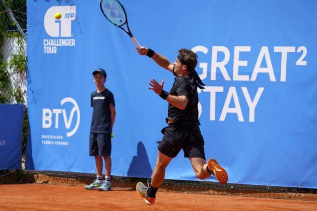 Schwaben Open ATP, Tennis Herren Challenger 2024; Augsburg, 25.05.2024 Timofey Skatov (KAZ, Kasachstan) im Einzel-Finale der Schwaben Open 2024 Schwaben Open 2024, ATP Challenger Tour, Anlage des TC Augsburg am 25.05.2024, Augsburg. Copyright: xBEAUTIFULxSPORTSx Pajonkx