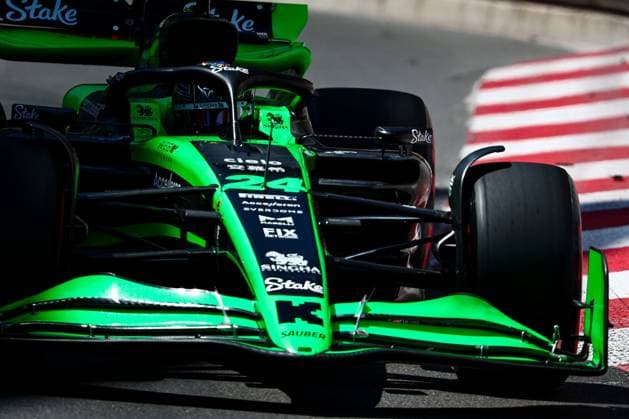 Zhou Guanyu of China and Alfa Romeo F1 in Aktion, Qualifying, F1 Grand Prix of Monaco, Monaco am 25. May 2024 in Monte Carlo, Monaco. (Foto von Diogo Cardoso DeFodi Images) Zhou Guanyu of China and Alfa Romeo F1 in action, Qualifying, F1 Grand Prix of Monaco, Monaco on May 25, 2024 in Monte Carlo, Monaco. (Photo by Diogo Cardoso DeFodi Images) Defodi-645_f1mon20240525_0723