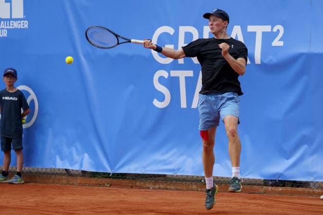 Schwaben Open ATP, Tennis Herren Challenger 2024; Augsburg, 25.05.2024 Elmer Moller (DEN, Dänemark) im Einzel-Finale der Schwaben Open 2024 Schwaben Open 2024, ATP Challenger Tour, Anlage des TC Augsburg am 25.05.2024, Augsburg. Copyright: xBEAUTIFULxSPORTSx Pajonkx