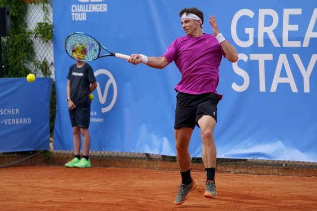 Schwaben Open ATP, Tennis Herren Challenger 2024; Augsburg, 25.05.2024 Timofey Skatov (KAZ, Kasachstan) im Einzel-Finale der Schwaben Open 2024 Schwaben Open 2024, ATP Challenger Tour, Anlage des TC Augsburg am 25.05.2024, Augsburg. Copyright: xBEAUTIFULxSPORTSx Pajonkx