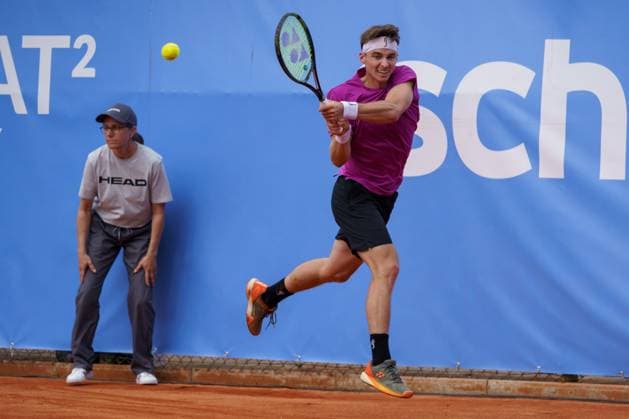 Schwaben Open ATP, Tennis Herren Challenger 2024; Augsburg, 25.05.2024 Timofey Skatov (KAZ, Kasachstan) im Einzel-Finale der Schwaben Open 2024 Schwaben Open 2024, ATP Challenger Tour, Anlage des TC Augsburg am 25.05.2024, Augsburg. Copyright: xBEAUTIFULxSPORTSx Pajonkx