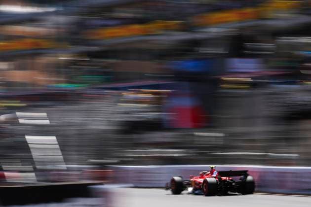 55 SAINZ Carlos (spa), Scuderia Ferrari SF-24, action during the Formula 1 Grand Prix de Monaco 2024, 8th round of the 2024 Formula One World Championship, WM, Weltmeisterschaft from May 23 to 26, 2024 on the Circuit de Monaco, in Monaco - F1 - MONACO GRAND PRIX 2024 DPPI Panoramic  240525_R08_MONACO_DP_EA023743