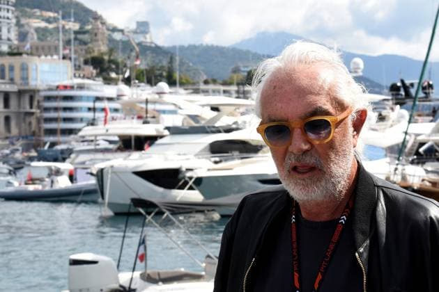 25.05.2024, xrarjax, Motorsport FIA Formel 1, Großer Preis von Monaco 2024 emspor, v.l. Ankunft Flavio Briatore Monte Carlo