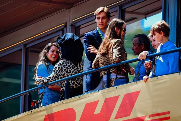 FORMULA 1 GRAND PRIX DE MONACO SPORTPIXPRESS MAXPPP - MONACO 25 05 2024 FORMULA 1 GRAND PRIX DE MONACO casiraghi (charlotte) is on balcony before the free practice session 3 MONACO CIRCUIT DE MONACO MONACO  Copyright: xMAXPPPxSPORTPIXPRESSx HD8128 HD8128