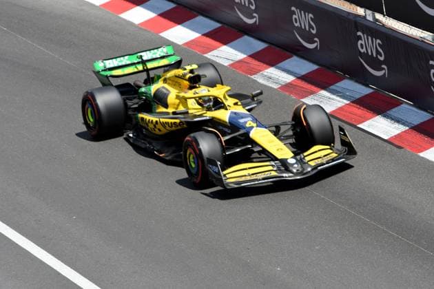 25.05.2024, xrarjax, Motorsport FIA Formel 1, Großer Preis von Monaco 2024 emspor, v.l. Lando Norris (McLaren) Startnummer 04 Monte Carlo