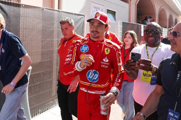Sieger des Qualifying, Pole Position, Charles Leclerc (Scuderia Ferrari HP), Qualifying, Grosser Preis von Monaco, Motorsport, Herren, Formel 1, 25.05.2024 Monte Carlo Monaco MCO