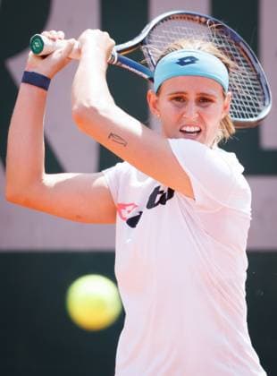 Belgian Greet Minnen pictured during a training session ahead of the Roland Garros French Open tennis tournament, in Paris, France, Saturday 25 May 2024. This year s tournament takes place from 26 May to 09 June. BENOITxDOPPAGNE  x93356916x