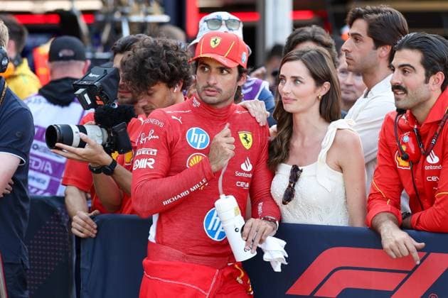 3 Startplatz beim Rennen, Carlos Sainz jr. (Scuderia Ferrari HP), Qualifying, Grosser Preis von Monaco, Motorsport, Herren, Formel 1, 25.05.2024 Monte Carlo Monaco MCO