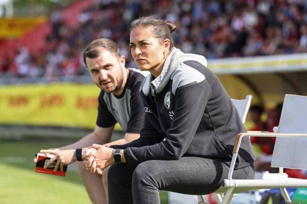 Toto-Pokal Finale; Würzburger Kickers - FC Ingolstadt 04; Cheftrainerin Sabrina Wittmann (FCI) Co-Trainer Fabian Reichler (FCI) Toto-Pokal Finale; Würzburger Kickers - FC Ingolstadt 04 Saison 2023 2024