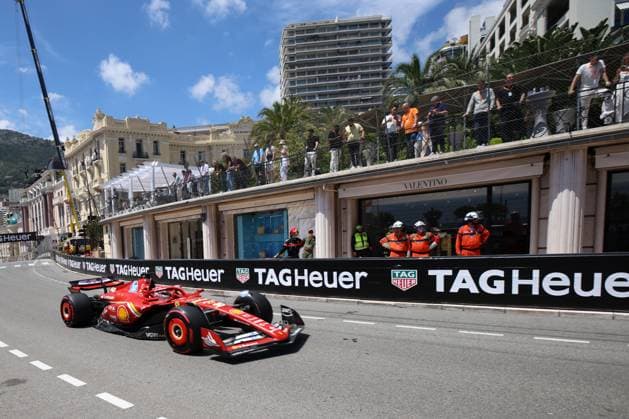 Charles Leclerc (Scuderia Ferrari) on track during, Free Practice 3, F1 Gran Prix of Monaco, Monte-Carlo, May 25, 2024, Monaco, Monaco.