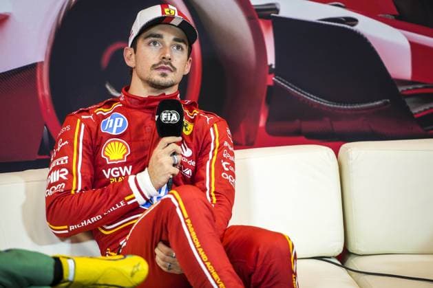 LECLERC Charles (mco), Scuderia Ferrari SF-24, portrait, press conference, PK, Pressekonferenz during the Formula 1 Grand Prix de Monaco 2024, 8th round of the 2024 Formula One World Championship, WM, Weltmeisterschaft from May 23 to 26, 2024 on the Circuit de Monaco, in Monaco - F1 - MONACO GRAND PRIX 2024 DPPI Panoramic 240525_R08_MONACO_DP_DSC08982