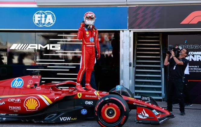 16 Charles Leclerc (MCO, Scuderia Ferrari HP), F1 Grand Prix of Monaco at Circuit de Monaco on May 25, 2024 in Monte-Carlo, Monaco. (Photo by HOCH ZWEI) Monte-Carlo Monaco