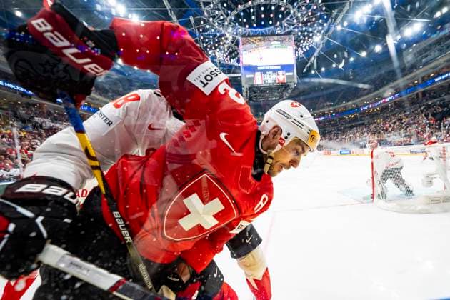 PRAGUE, CZECH REPUBLIC - MAY 25: Nino Niederreiter of Switzerland in action during the 2024 IIHF Ice hockey, Eishockey World Championship, WM, Weltmeisterschaft Czechia Semifinal match between Canada and Switzerland at Prague Arena on May 25, 2024 in Prague, Czech Republic. Prague Prague Arena Czech Republic Copyright: xJustPictures.ch JarixPestelaccix jp-en-EuSpIm-JP4_JAR_Canada_Switzerland_25May_2024021