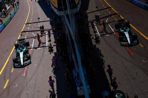 63 George Russell (GBR, Mercedes-AMG Petronas F1 Team), F1 Grand Prix of Monaco at Circuit de Monaco on May 25, 2024 in Monte-Carlo, Monaco. (Photo by HOCH ZWEI) Monte-Carlo Monaco