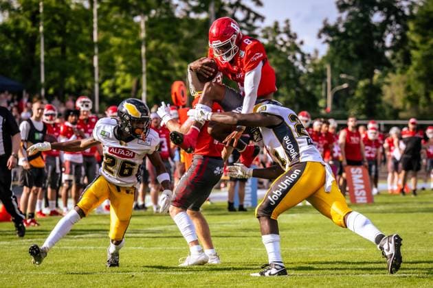 GFL German Football League; Potsdam Royals - Berlin Adler GFL German Football League; Potsdam Royals - Berlin Adler Copyright: xBEAUTIFULxSPORTS NicolxMarschallx