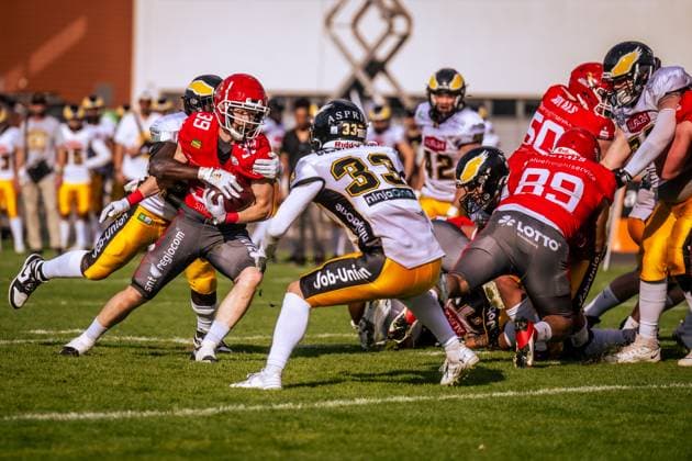 GFL German Football League; Potsdam Royals - Berlin Adler GFL German Football League; Potsdam Royals - Berlin Adler Copyright: xBEAUTIFULxSPORTS NicolxMarschallx