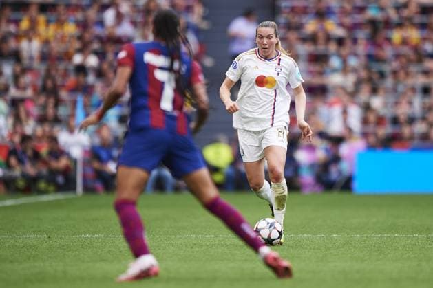 of Olympique Lyonnais during the UEFA Women s Champions League 2023 24 Final match between FC Barcelona, Barca and Olympique Lyonnais at San Mames Stadium on May 25, 2024 in Bilbao, Spain. (Photo by: LGM) FOOTBALL FEMININ : FC Barcelone vs Olympique Lyonnais - UEFA Ligue des Champions UWCL - Finale - 25 05 2024 LGM Panoramic 